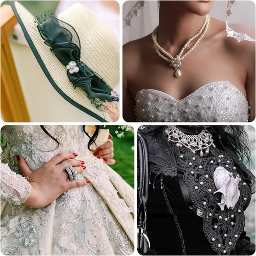 Vista 6 de Máquina de ajuste de perlas, herramientas de prensa manual con 5 tamaños de perlas blancas redondas, remaches para decorar ropa, vestidos, bolsos
