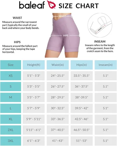 Vista 8 de BALEAF Pantalones cortos de ciclismo acolchados para mujer, pantalones cortos de ciclismo con acolchado 4D, pantalones cortos cruzados con bolsillos