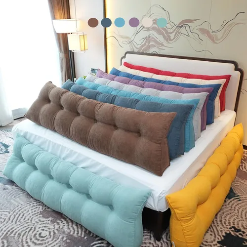 Vista 5 de Cojín de respaldo de lectura para cabecero, sofá cama, cabecera tapizada, almohada de cuña grande con soporte de espalda, almohada lumbar