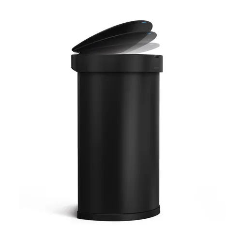 Vista 3 de Simplehuman bote de basura de acero mate de 45 l, con sensor semicircular