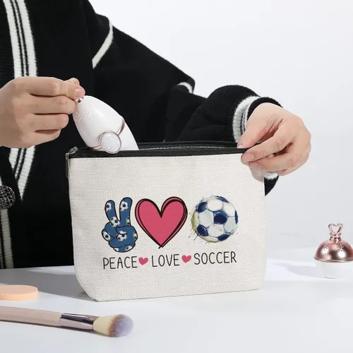 Vista 7 de Bolsa de maquillaje kdxpbpz Bolsa de regalos inspiradores para mujeres Regalo de cumpleaños para entrenadora Mejor amiga Hermana Hija Bolsa