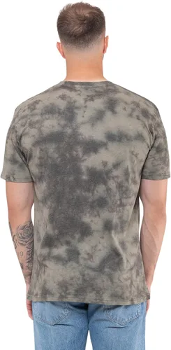 Vista 4 de Twenty One Pilots Camiseta Volver con espalda Banda Logo Unisex Dip Dye Verde