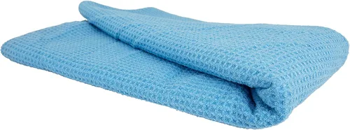 Vista 5 de Chemical Guys, Waffle Weave Glass & Window Microfiber Towel, Red, 24 x 16 Rojo
