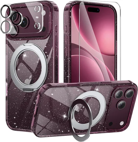Vista 11 de Soporte de anillo de 360° para iPhone 18 Pro, transparente