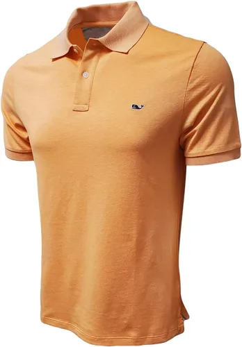 Vista 3 de Vineyard Vines Polo de piqué Edgartown para hombre Albaricoque