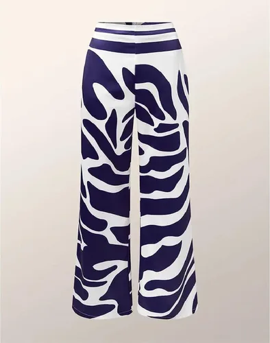 Vista 3 de REASERAL Conjunto de 2 piezas de verano para mujer, holgado, con hombros descubiertos, manga larga, casual, para salir, pantalones de pierna ancha