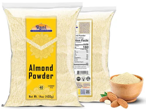 Vista 7 de Almendras en polvo Rani 14oz (400g) ~ Todo natural Apto para gluten Sin OMG Kosher Vegano Producto de Estados Unidos