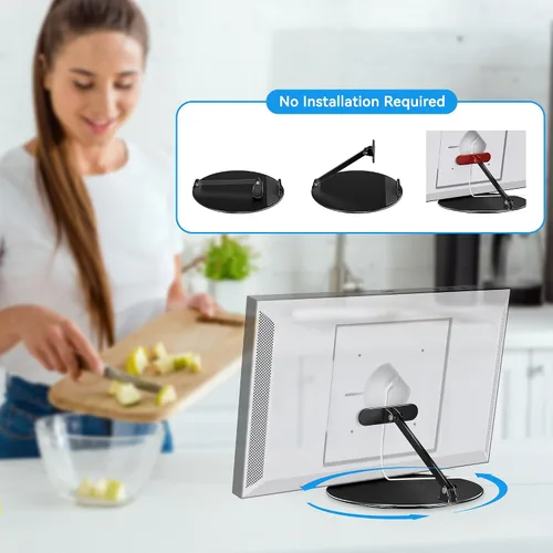 Vista 5 de Almoz - Soporte giratorio e inclinable para Echo Show 21/Show 15 Negro
