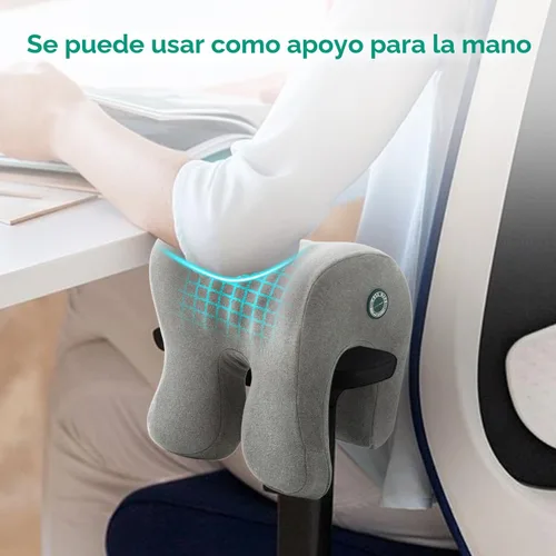Vista 5 de Silla de oficina con reposacabezas, almohada para el cuello de espuma viscoelástica, soporte para el cuello, almohada de reposacabezas de apoyo
