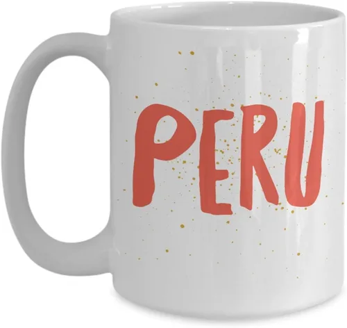 Vista 4 de Perú Futbol Taza de Cafe Vaso, taza café divertidas, tazas personalizadas, taza de café inspiradoras, taza con mensajes positivos., 11onza, Negro