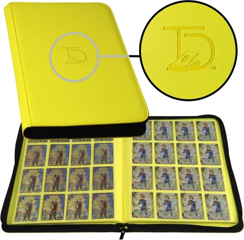 Vista 10 de Carpeta de 1000 Cartas - Portafolio TCG - Carpeta de 16 Bolsillos para Cartas - Carpeta sin Anillos Compatible con Cartas de Pokémon, Yu-Gi-Oh Negro