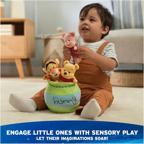 Vista 4 de GUND Disney Winnie the Pooh - Juego de 4 piezas de juguetes sensoriales