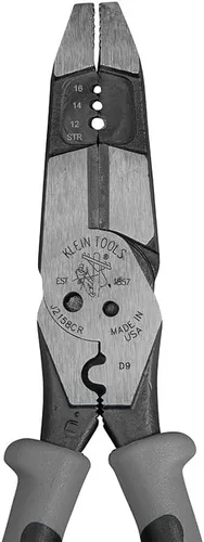Vista 4 de Klein Tools Alicates multiherramienta J215-8CR, fabricados en Estados Unidos, herramienta híbrida multipropósito/crimpadora, pelacables, corte