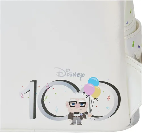 Vista 5 de Loungefly Disney 100 Celebration Cake Mini Mochila Mochilas Disney, Blanco, Moderno