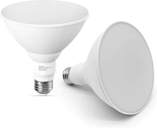 Vista 8 de GvvooHome - Bombillas LED de inundación PAR38 para exterior, equivalente a 100 W, 1050 lm, 5000 K, luz blanca de día, 13 W, intensidad regulable