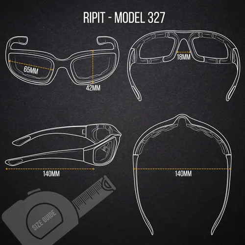 Vista 3 de WYND Blocker Gafas de sol deportivas resistentes al viento para motocicleta y ciclismo