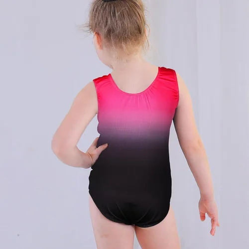 Vista 3 de BAOHULU Leotardo de gimnasia para niñas con diamantes brillantes para danza de ballet