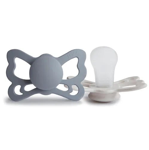Vista 12 de FRIGG Butterfly Anatomical SilkySoft - Chupete de silicona para bebé, fabricado en Dinamarca, sin BPA (rubor/cedro, 6-18 meses)