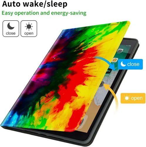 Vista 3 de Funda para iPad Mini 6 de 8.3 pulgadas, versión 2021 para iPad Mini 6ª generación, ligera, protectora de piel sintética, cubierta inteligente