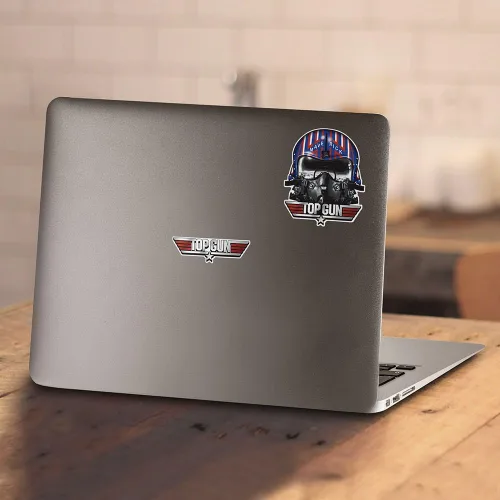 Vista 3 de Popfunk Top Gun Maverick - Calcomanías coleccionables para casco y logotipo