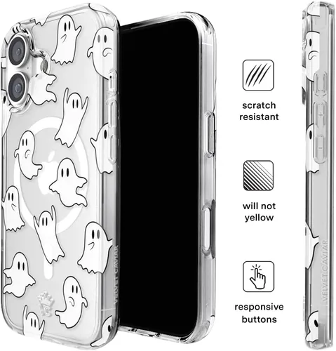 Vista 699 de VELVET CAVIAR Funda para iPhone 15, compatible con MagSafe, probada contra caídas de 10 pies, fundas protectoras de diseño, leopardo color rosa