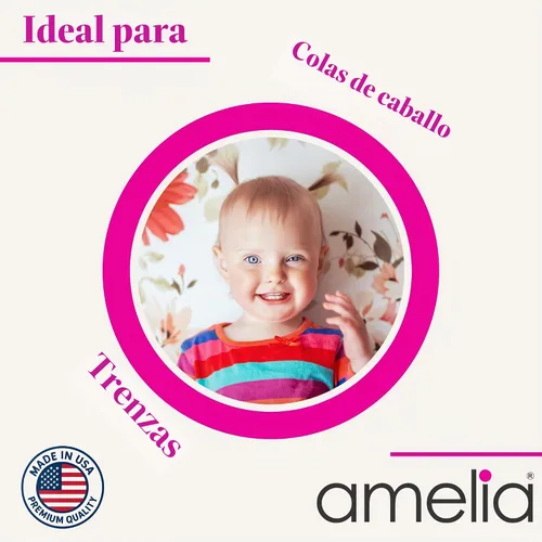 Vista 6 de 500 unidades de gomitas en contenedor de rejillas para colas de caballo y trenzas., Negro