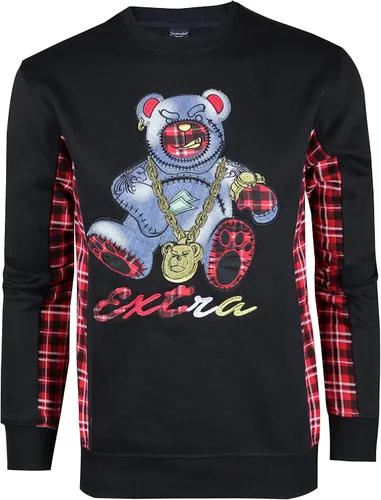 Vista 51 de SCREENSHOT APPLIQUE F11966 Premium Fleece Streetwear Chenille EMB Crew Neck Sweatshirt - Classic Fit