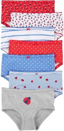 Vista 7 de Carter's Ropa interior para niñas, paquete de 7 piezas Bailarina