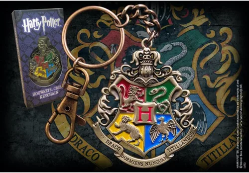 Vista 2 de The Noble Collection Hogwarts Crest Llavero