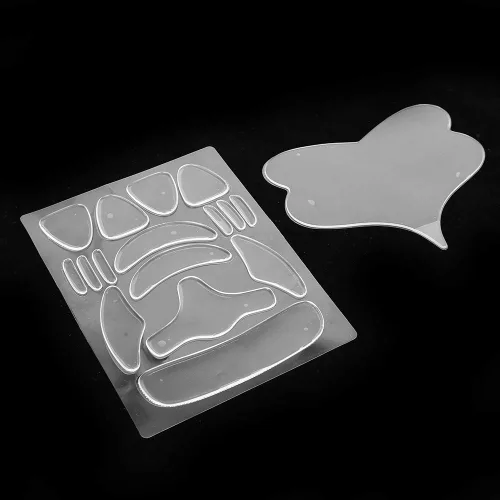 Vista 7 de 17pcs Anti-Envejecimiento Anti-Arrugas Parches Cara Para Rejuvenecer La Piel Elasticidad Y La Piel Levantamiento De La Piel, Almohadilla De Silicona