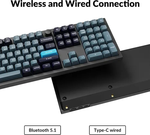 Vista 3 de Keychron Q6 Pro Teclado Mecánico Personalizado Completo de Aluminio QMK/VIA con Botón Programable Bluetooth, Teclado de Tamaño Completo KSA