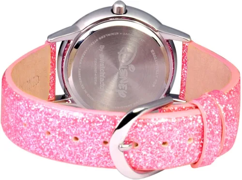 Vista 2 de Disney Princess Tween - Reloj analógico de cuarzo de acero inoxidable, Rosado, NO SIZE, Movimiento de cuarzo