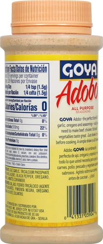 Vista 4 de Goya Foods Adobo - Condimento multiusos con cilantro y anatto, 28 onzas (paquete de 12)