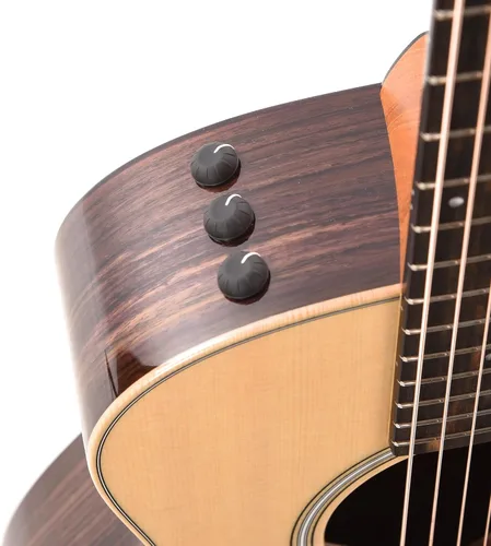 Vista 10 de Taylor GS Mini-e Rosewood Plus - Guitarra acústica-eléctrica, color natural brillante con golpeador negro