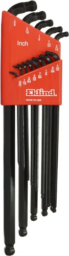 Vista 3 de EKLIND 17609 Llave Allen de doble bola hexagonal -L - Juego de 9 piezas Métrica MM tamaños 1.5-10 Extra larga
