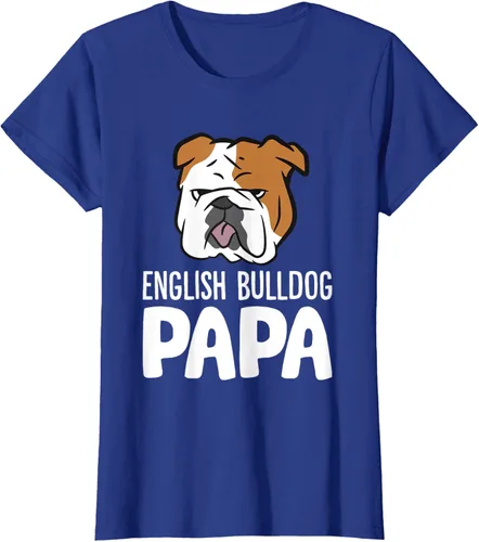 Vista 58 de Camiseta divertida de Bulldog Inglés para papá dueño de perro, Negro