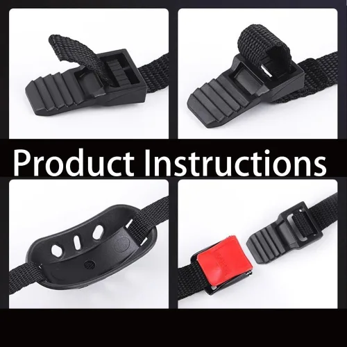 Vista 3 de Kit de hebilla de liberación rápida para casco, 3 piezas, hebilla de casco de liberación rápida, accesorios universales para casco de motocicleta