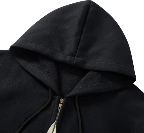 Vista 6 de GuliriFei Sudaderas con capucha y cremallera para mujer, estilo Y2K, estética, con diamantes de imitación, estilo vintage, sin botones