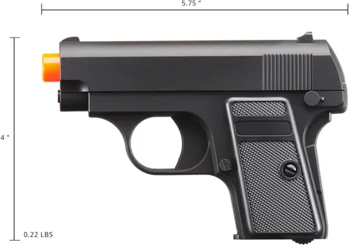 Vista 4 de Airsoft G1A - Pistola de aire comprimido con resorte metálico - Negro