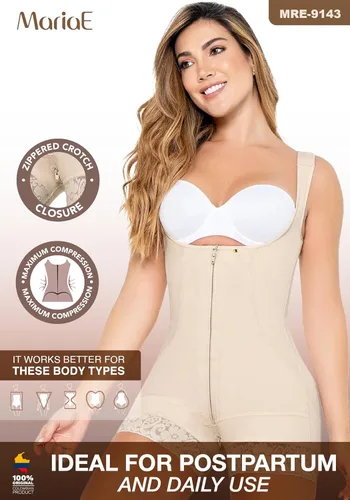 Vista 4 de MARIAE ETAPA 2 Faja Abdominoplastia Post Cirugía Lipo Compresión Prenda Faja Colombiana Reductora y Moldeadora Beige 9143