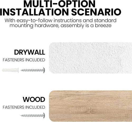 Vista 5 de Estantes flotantes para decoración de pared, estantes rústicos de madera recuperada de 24 x 8 pulgadas, estantes de montaje en pared resistentes