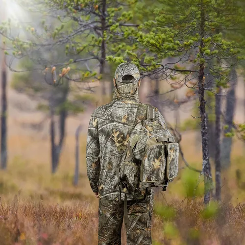 Vista 7 de LOOGU Camisa de camuflaje de caza para hombre, ligera, camisas de camuflaje para hombre, camisa de manga larga para pesca, senderismo, campamento