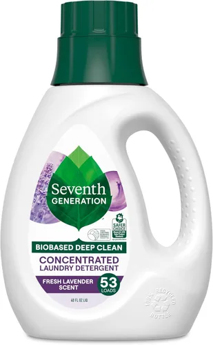 Vista 16 de Seventh Generation Detergente concentrado para ropa de bebé, fórmula antimanchas, aroma fresco, 40 oz (53 cargas)