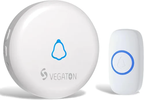 Vista 8 de Kits de timbre inalámbrico con nivel de impermeabilidad IP55, rango de 500 pies, 5 niveles de volumen con 32 timbres de puerta, flash LED
