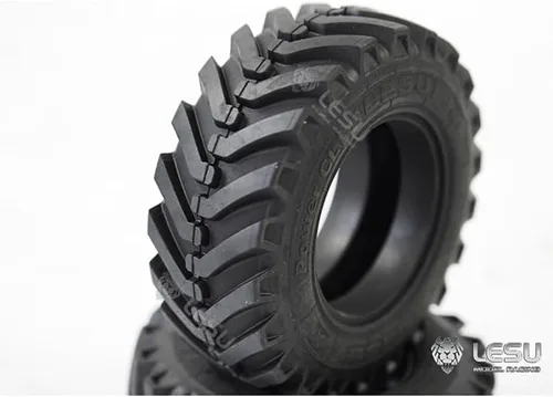 Vista 4 de LESU 1/14 Neumáticos de goma traseros hidráulicos para Aoue Bl71 Radio Control Excavadora Cargador Modelo para Accesorios