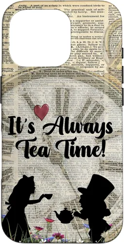 Vista 20 de iPhone 16 It's Always Tea Time! Funda Alicia y el Sombrerero Loco