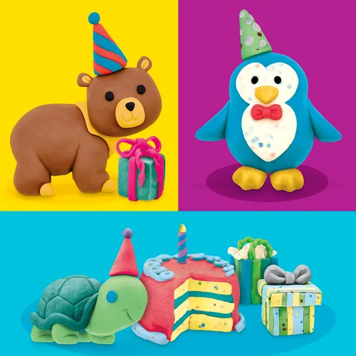 Vista 4 de Play-Doh Paquete de 20 para crear y celebrar, latas de 2 onzas, regalos y recambios para niños, artes y manualidades 2+