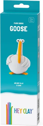 Vista 11 de HEY CLAY Forest Animals - Claymate Bear - Kit de arcilla seca al aire con 3 latas y herramientas de escultura con divertidas instrucciones