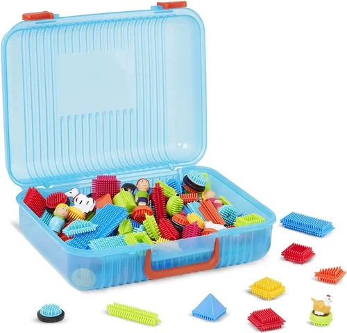 Vista 4 de Juego de bloques Battat Bristle Blocks de 113 piezas