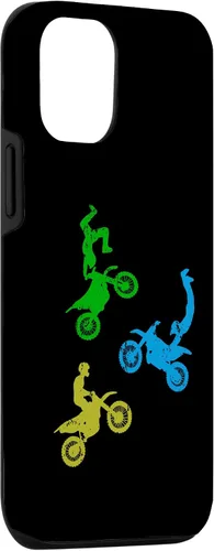 Vista 3 de iPhone 15 Freestyle Motocross Dirtbike Wheelie Enduro Motorcycle Boys Case
